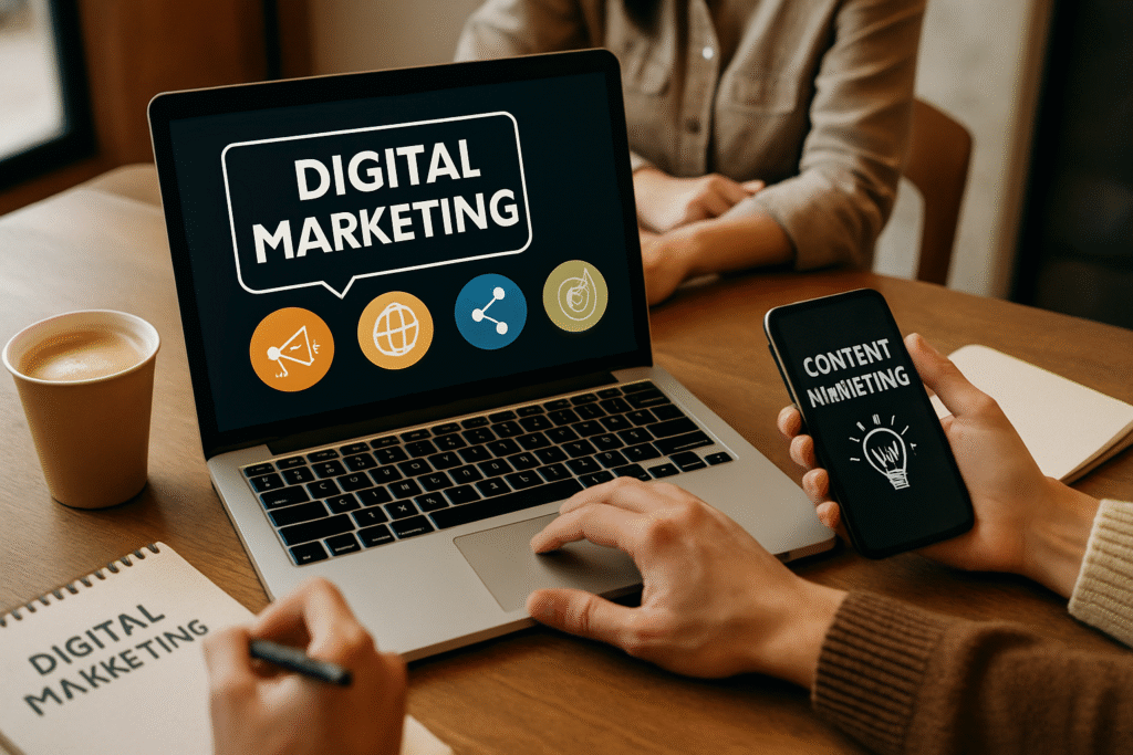 What is digital marketing – explained with SEO, social media, and online marketing strategies