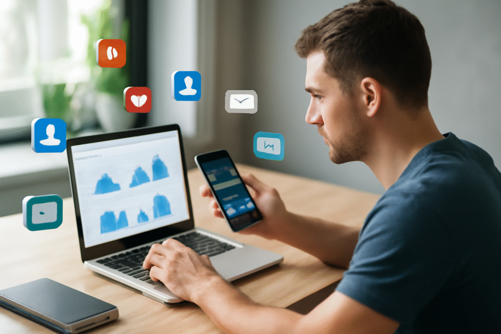 “Trends in digital marketing 2025 showing future strategies like AI, automation, and social media growth.”